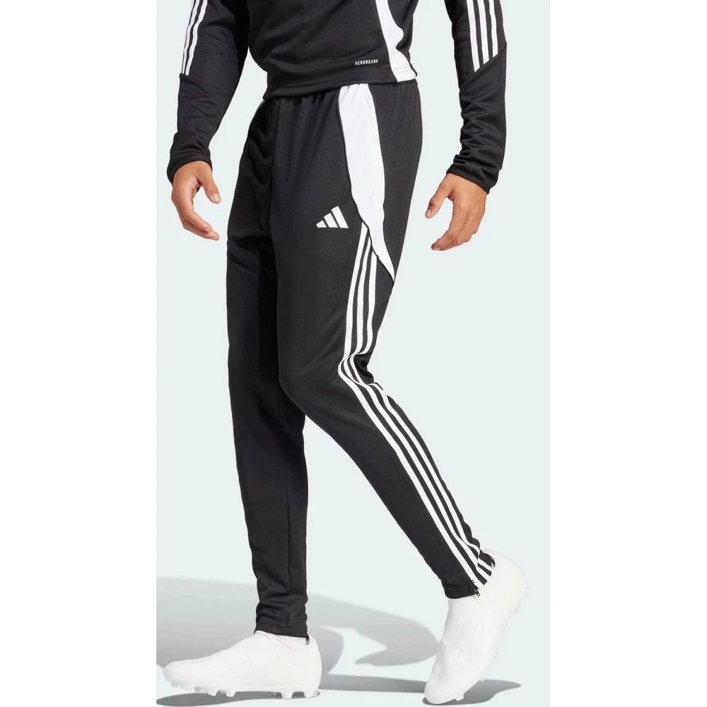 Adidas Tiro24 Training Pants Black White Mens XL AEROREADY Soccer Football